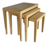 Tables emboîtées en chêne par Severin Hansen