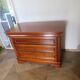 large curved chest of drawers - solid wood - cherry - 4 drawers - Louis Philippe