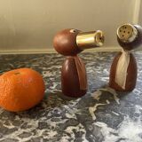 Scandinavian saliere & pepper duo