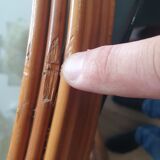 Vintage rattan mirror