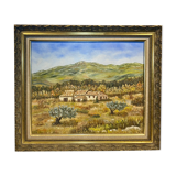 Old painting, Provencal landscape, signed, 60s/70s