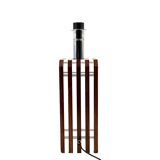 Hollywood regency wood and lucite table lamp base, Italy, 1970s