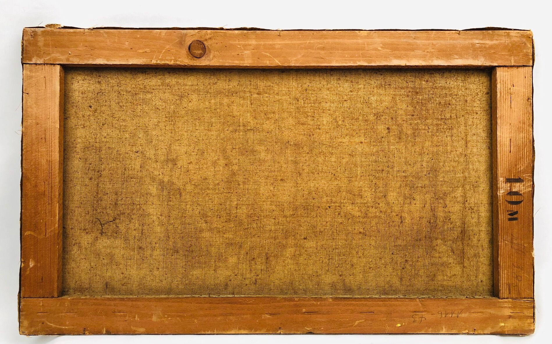 Vintage oil on canvas, "Mediterranean Landscape".