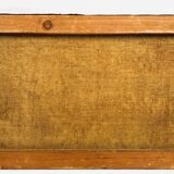 Vintage oil on canvas, "Mediterranean Landscape".