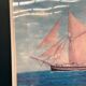 Swedish original print on paper – "Boat at Sea" by Egil Bergström – Signed – vintage and framed – 60.5 × 50.5 cm (23.8 in × 19.8 in)