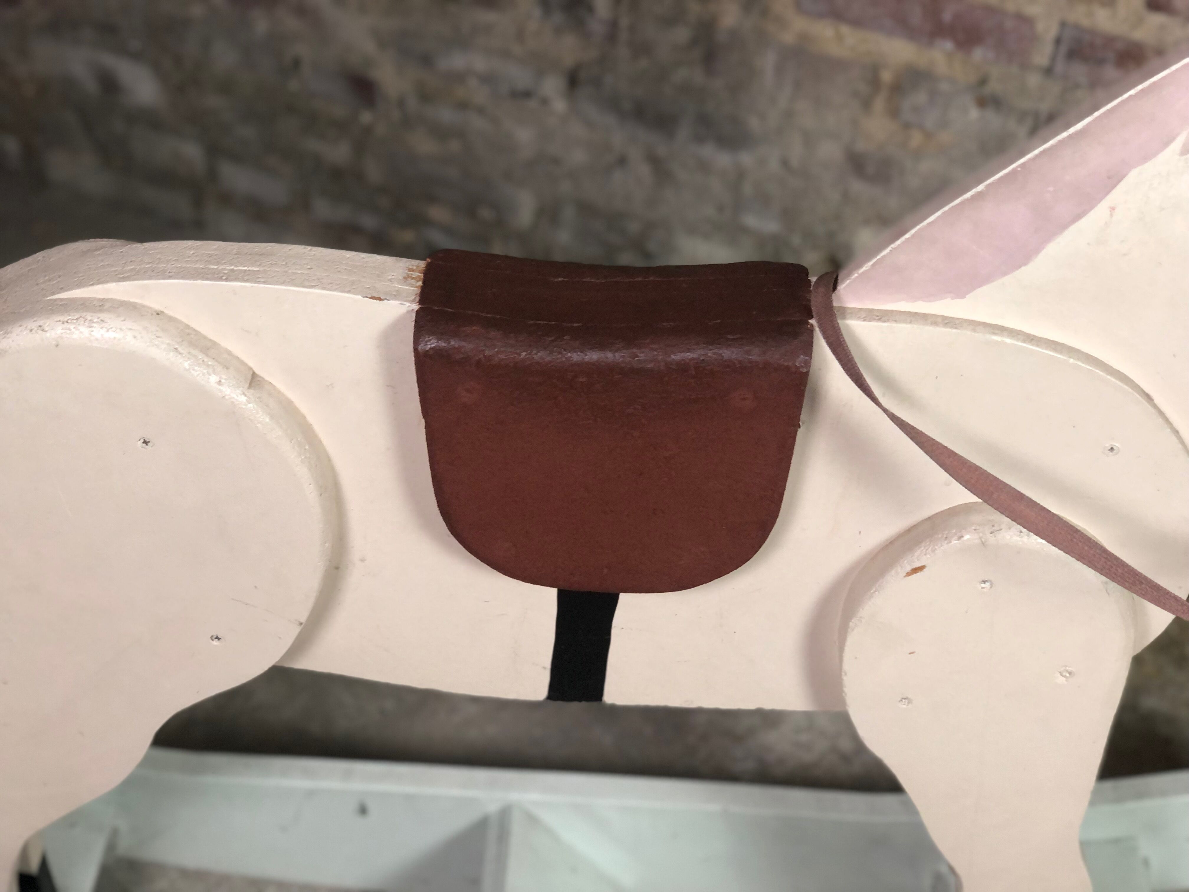 Wooden children's rocking horse 1950's