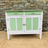 Green and white Parisian buffet