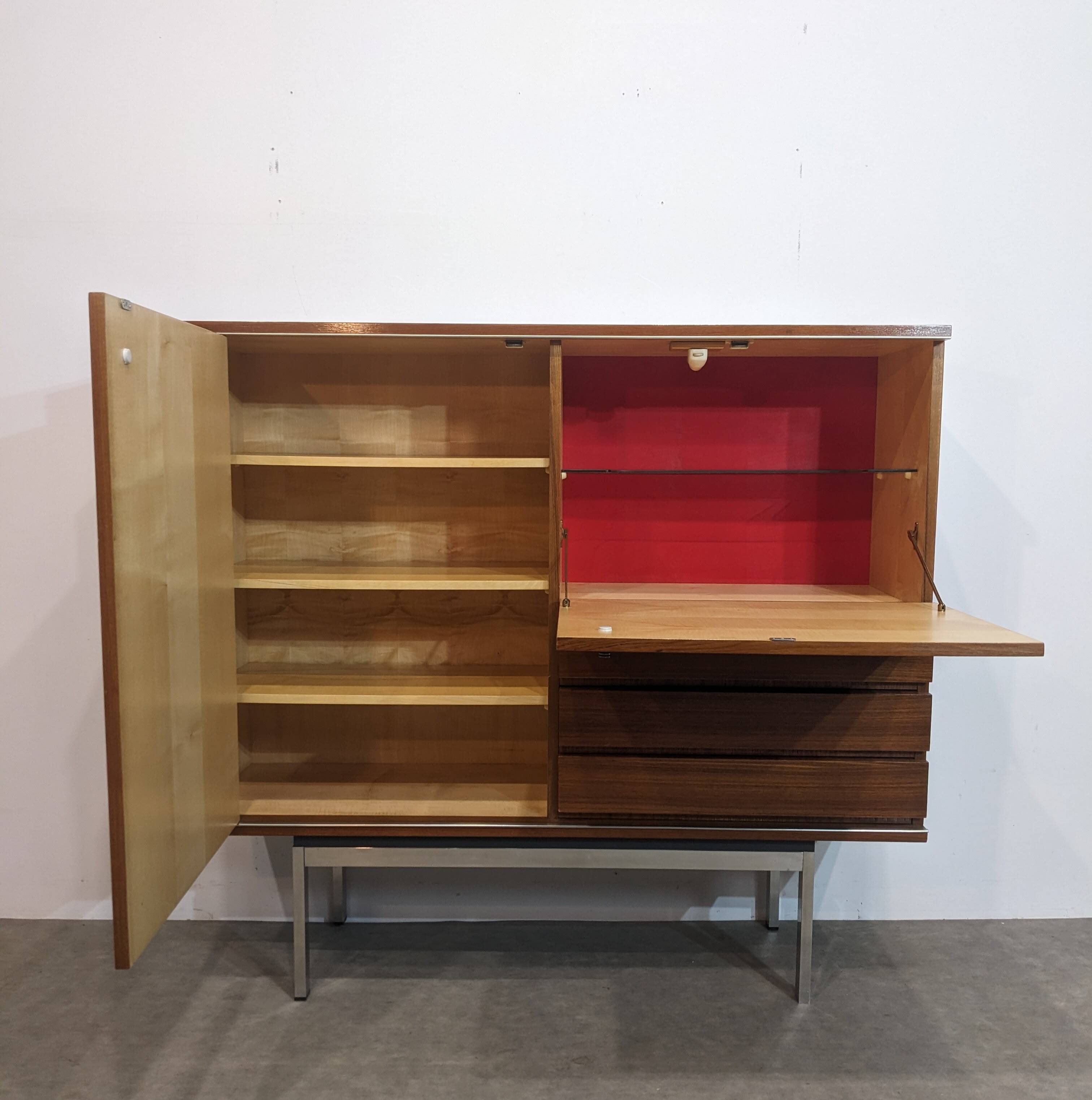 Highboard, Mid-century teak bar 1960s