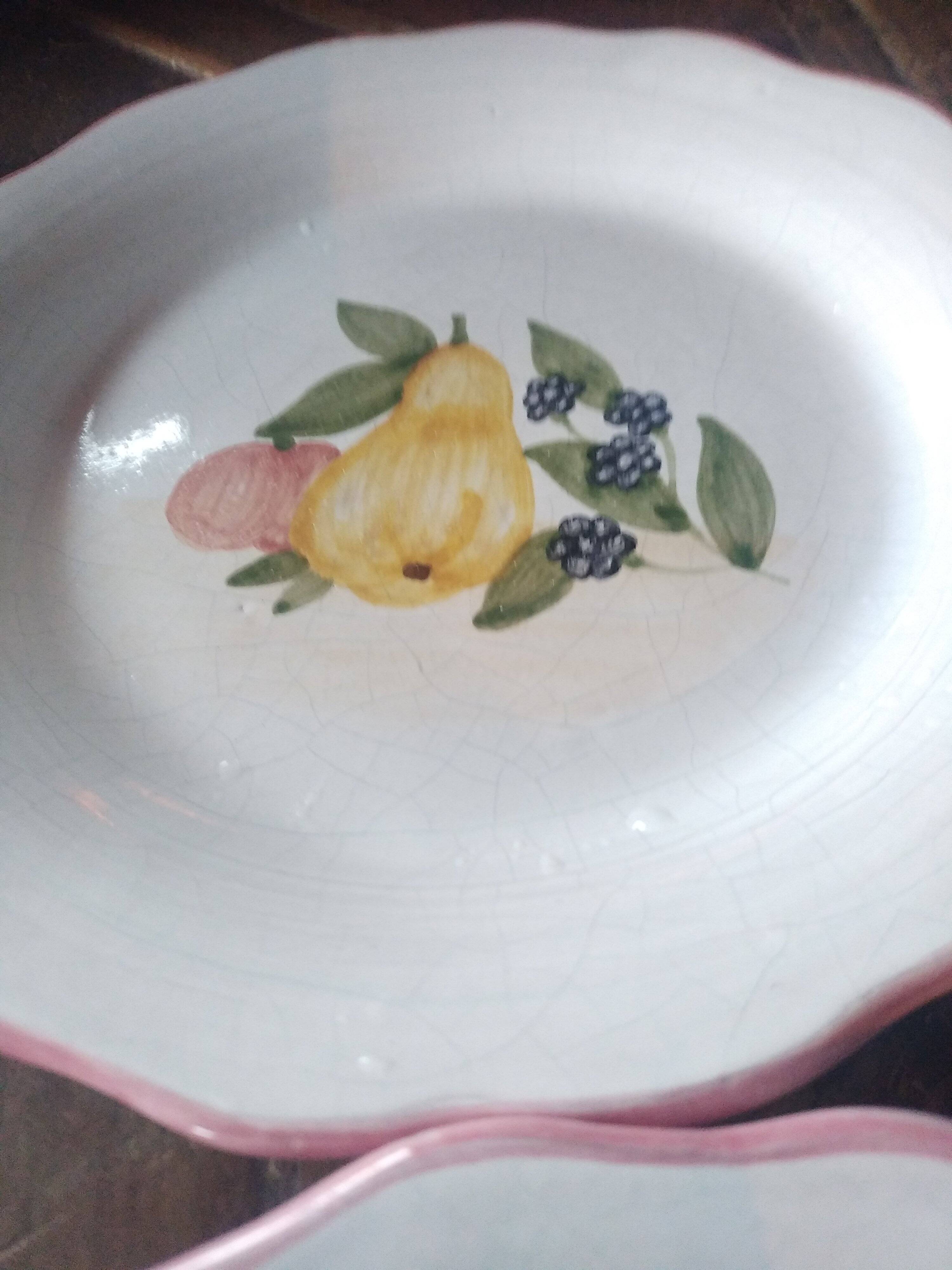 Ceramic plates. 70s/80s Work inspired by the 16th and 17th centuries.