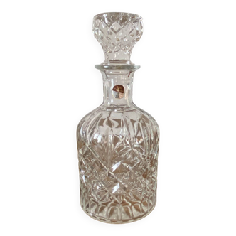 1 carafe à Whisky vintage,années 70, en verre cristal allemand