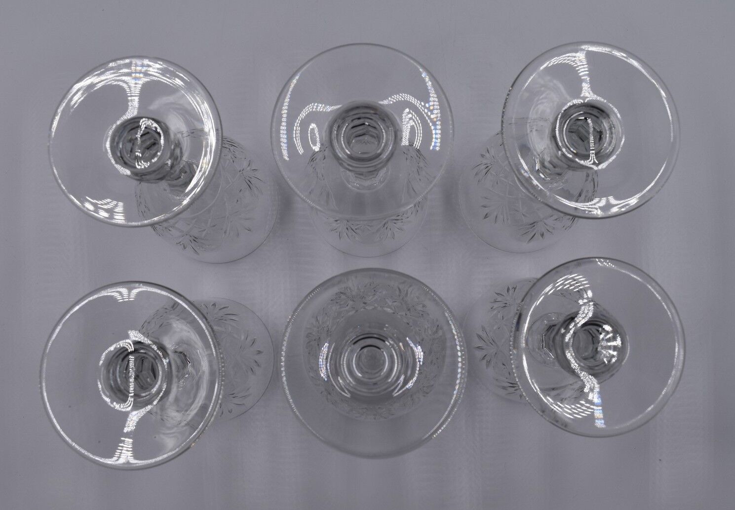 6 Saint Louis crystal water glasses Massenet model