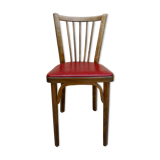 Baumann bistro chair, in wood and skai