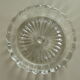 4 dessous de bouteille anciens en cristal moulé portieux/coupelles déco vintage