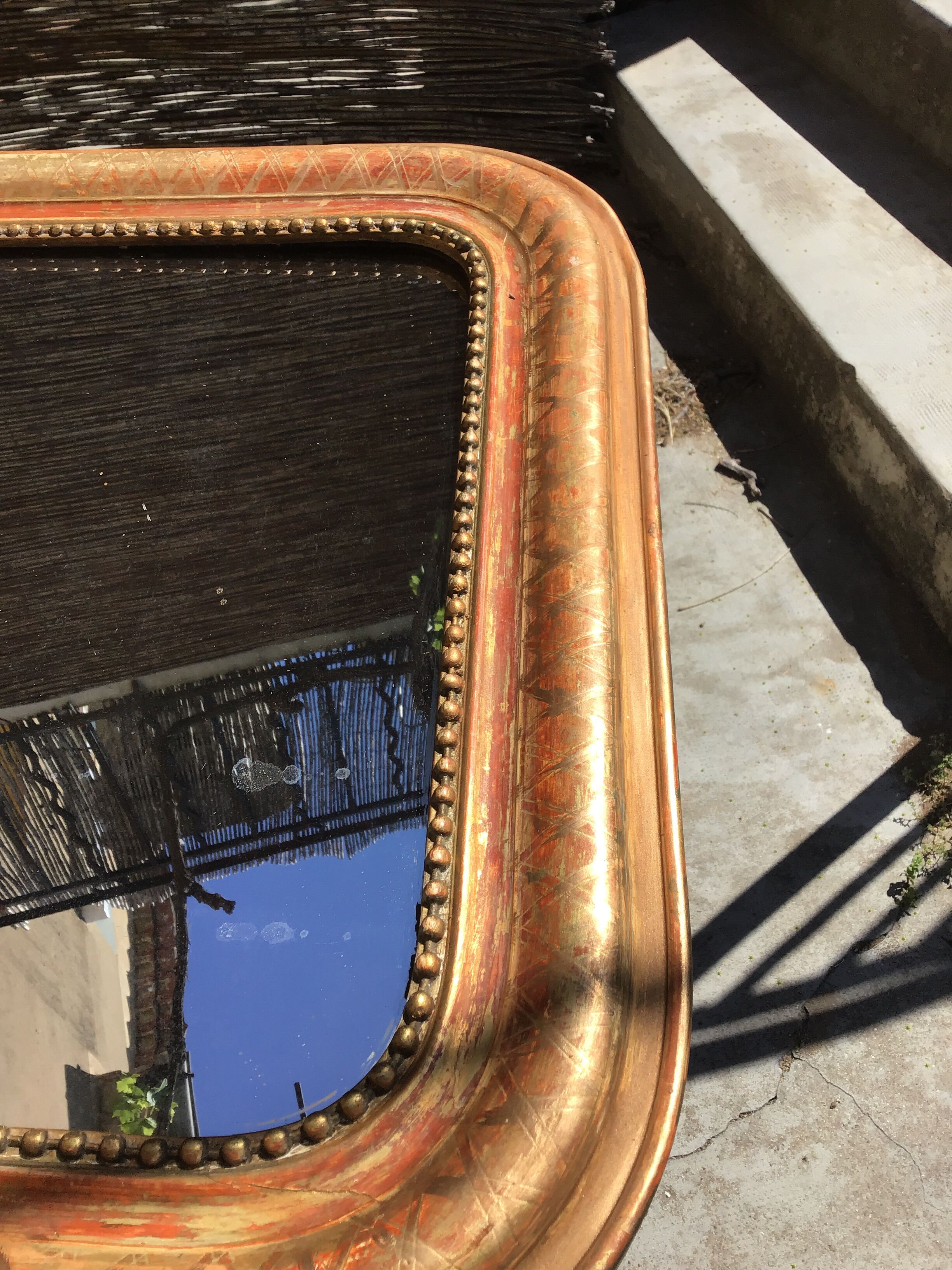 Miroir Louis Philippe 77x 58 doré