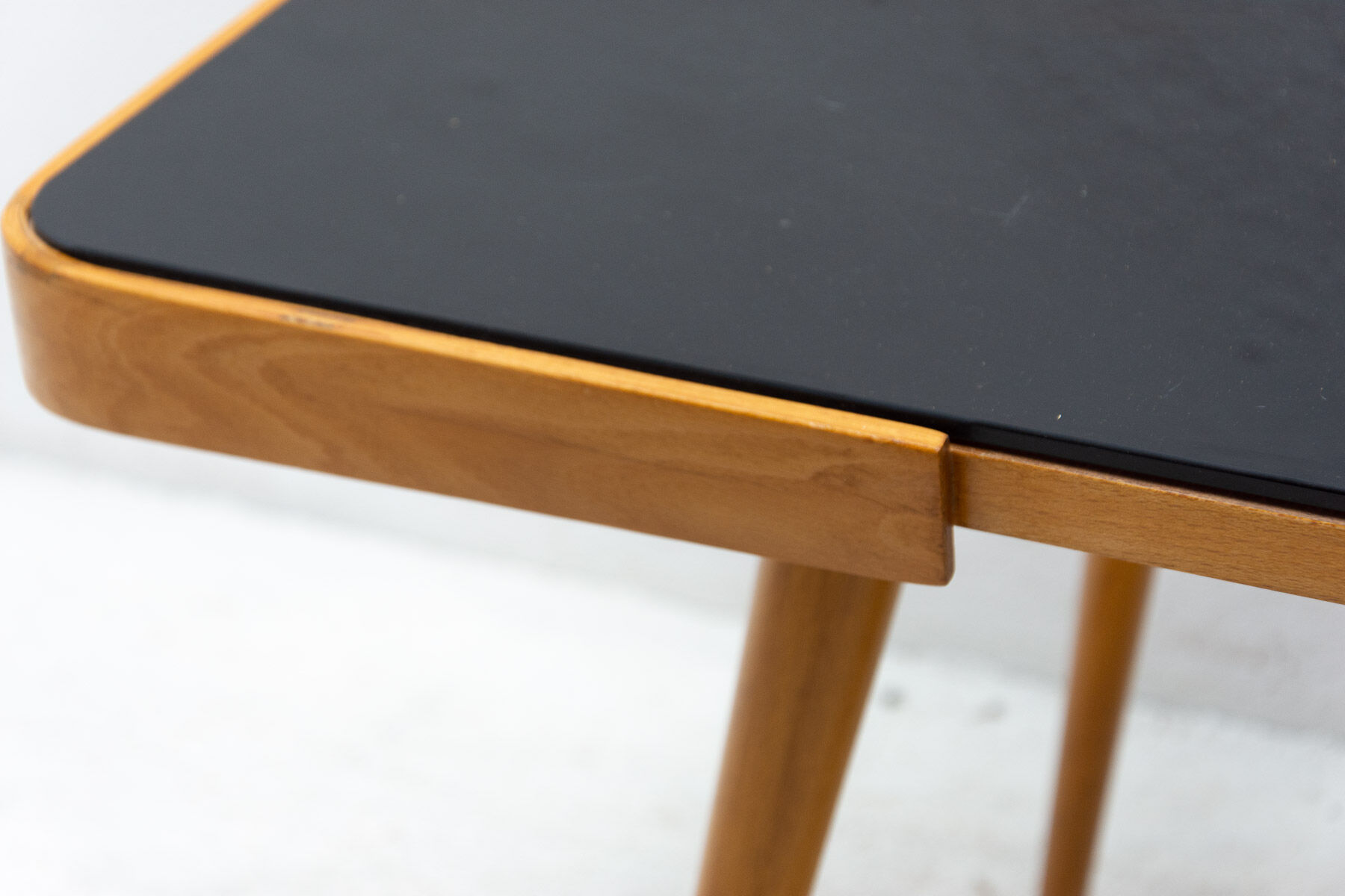 Opaxite glass coffee table, 1960´s, Czechoslovakia