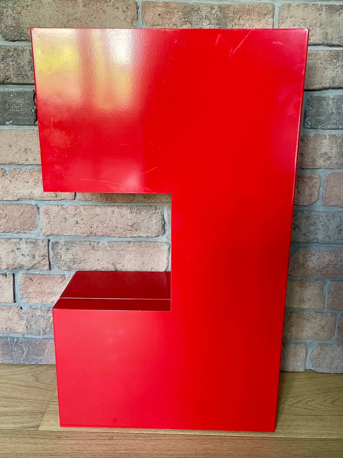 Atran red metal wardrobe by Ikea