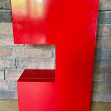 Atran red metal wardrobe by Ikea