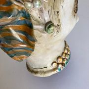 Vase céramique italienne Caltagirone Sicile 1960