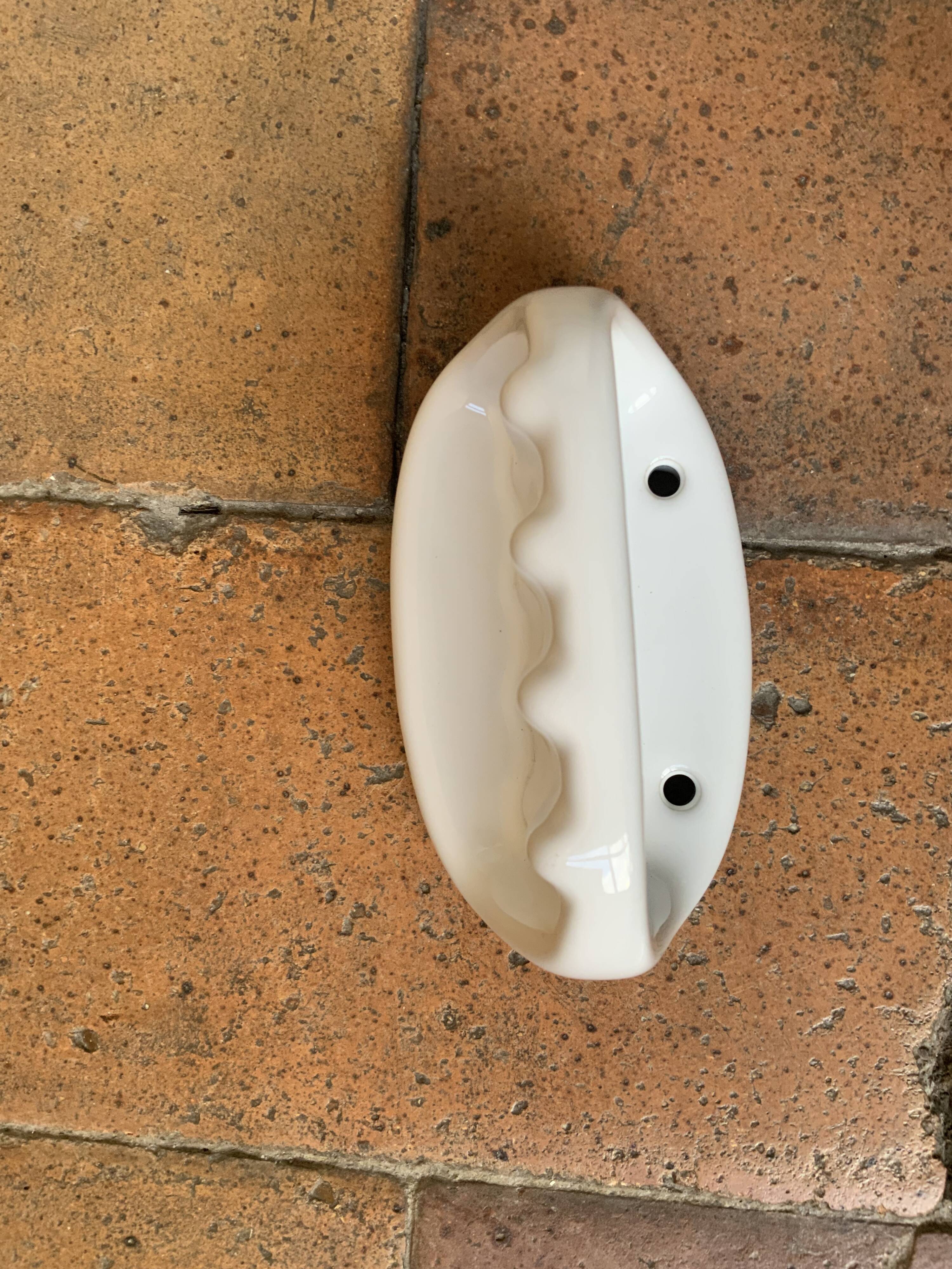 Porcelain soap holder