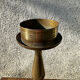 Ancient altar candle holder, bronze candle spike.