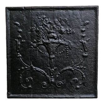 Fireplace plate 43 x 43 cm XVIIth