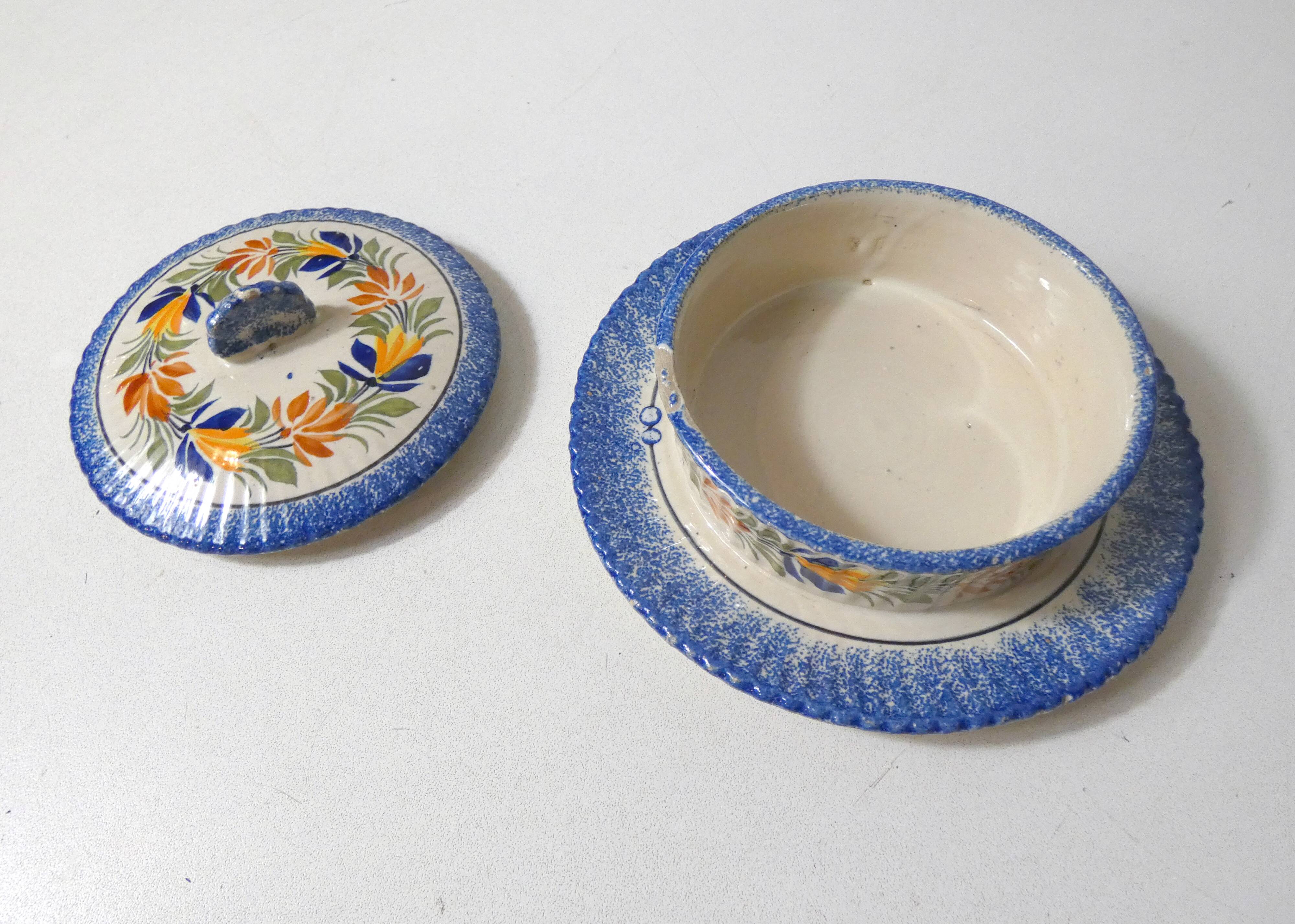 Henriot Quimper Butter Dish