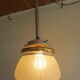 suspension vintage in frosted glass
