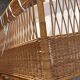 Rattan children's basket bed