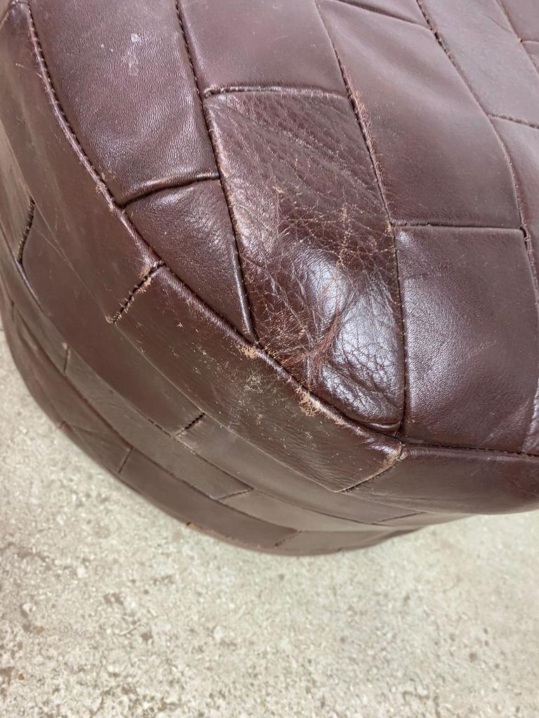 VINTAGE PATCHWORK OTTOMAN / FOOTREST