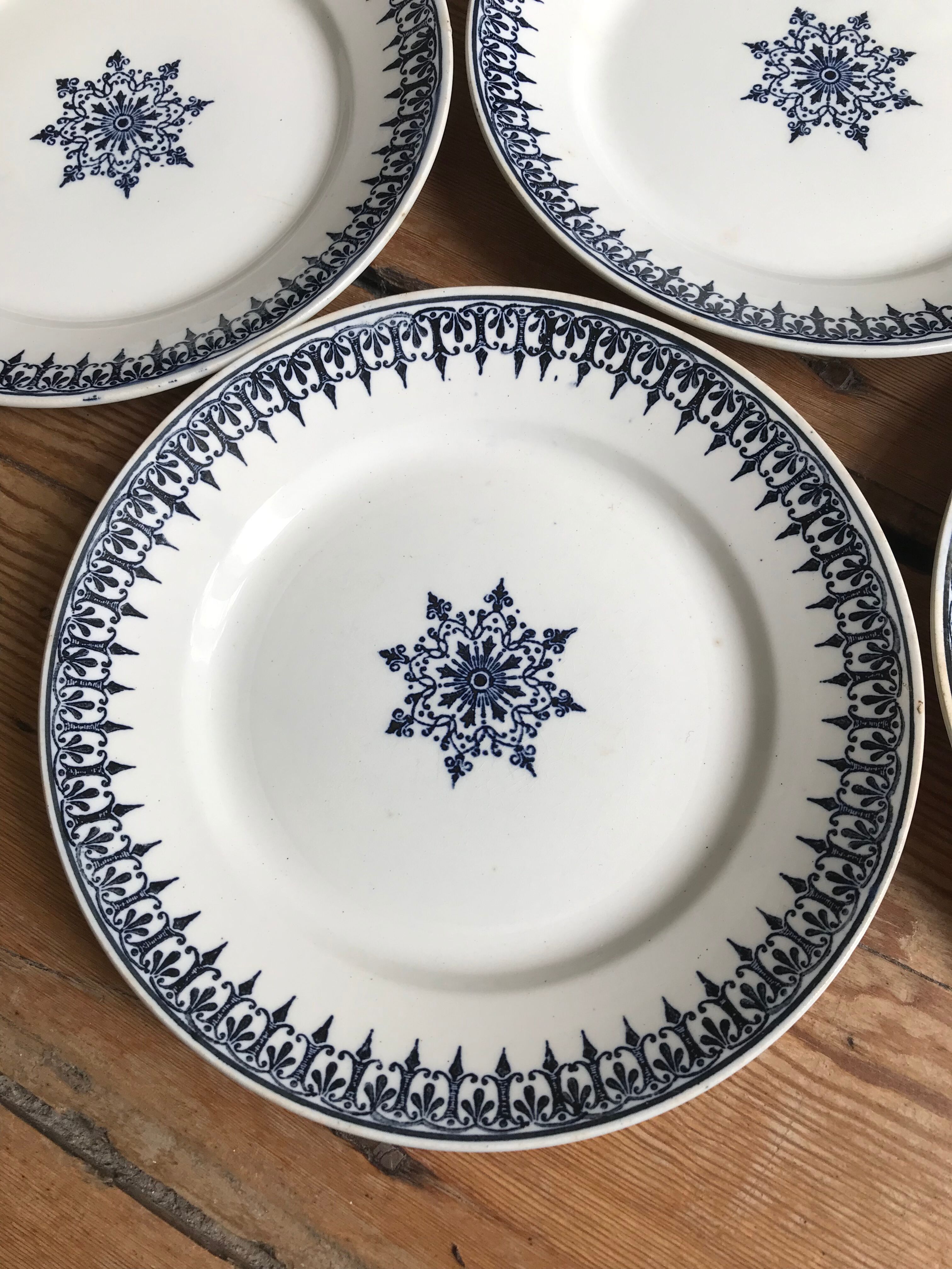 Series of 6 vintage flat plates from st amand "primax"