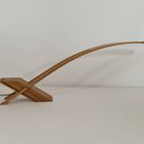 Syko desk lamp by bernard brousse in elm 1980s