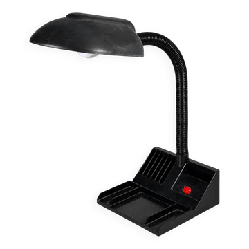 Lampe de table à col de cygne ajustable des années 1960-1970, style Space Age en métal et plastique.