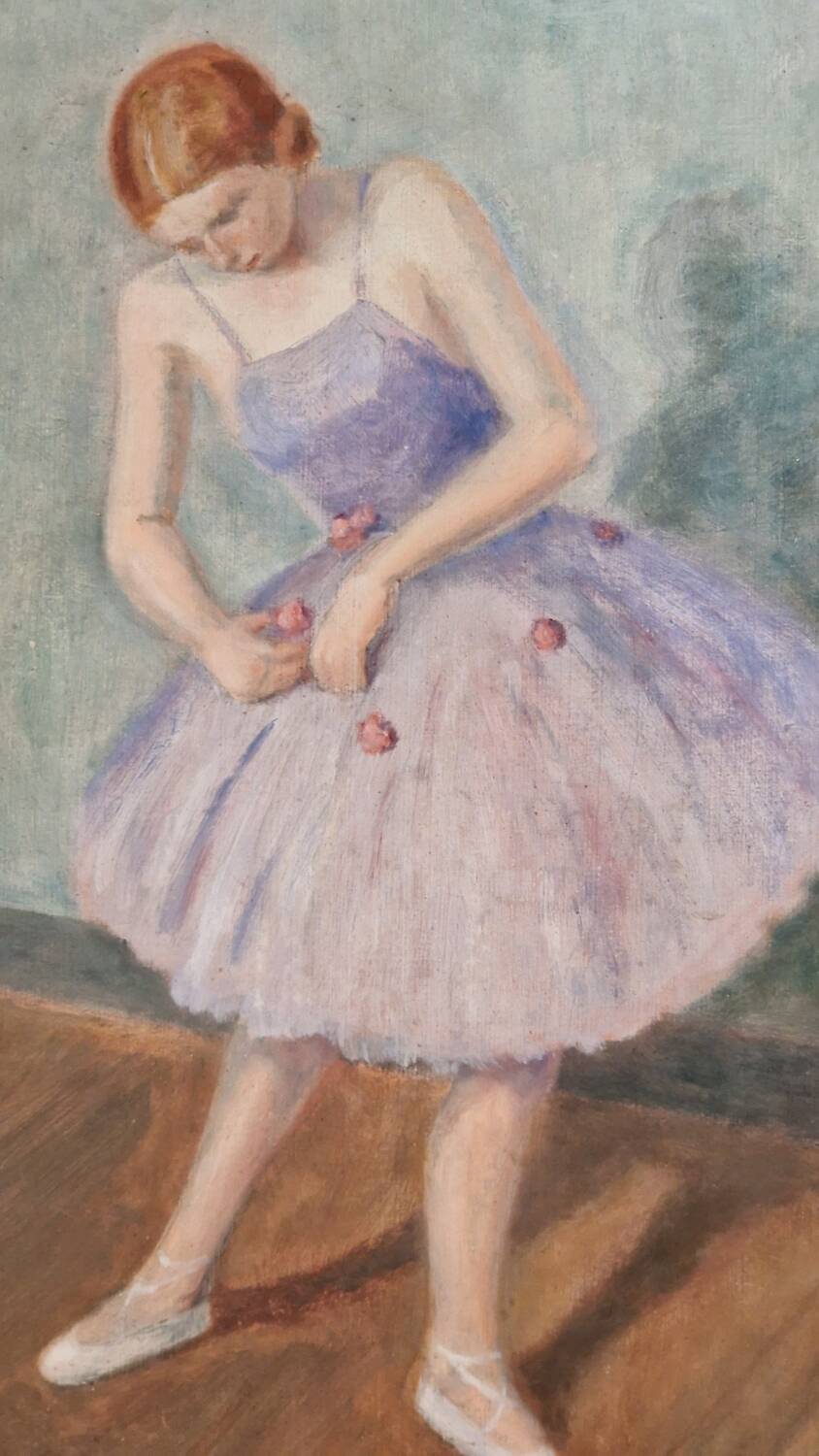 Painting of an Art Deco dancer by Gontran Sedille