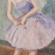 Tableau d'une danseuse art déco par Gontran Sedille