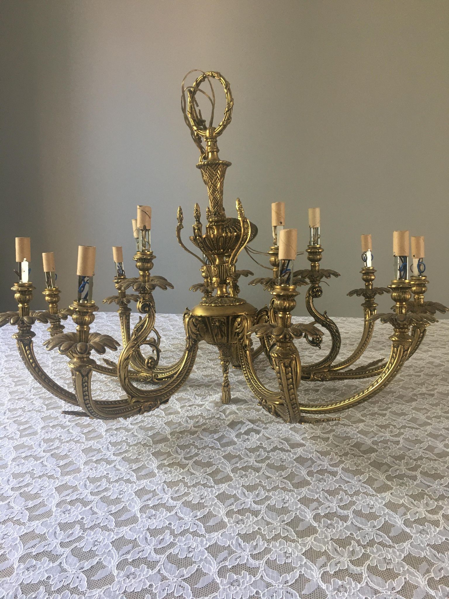 Bronze chandelier