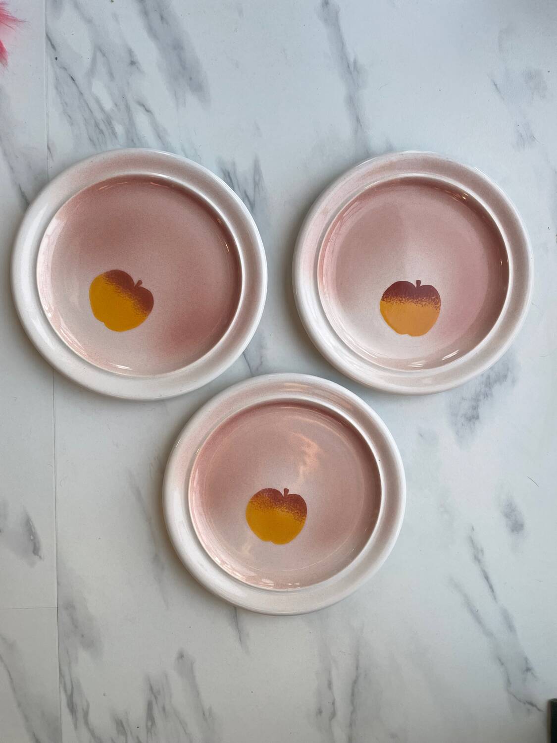 Trio of seventies dessert plates