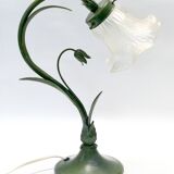 antique 1980s art nouveau retro table or desk lamp