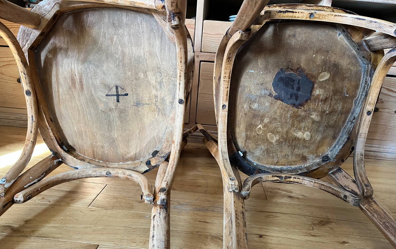 Pair of bistro chairs