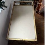 1970s rattan coffee table