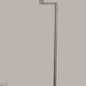 Brushed aluminium designer floor lamp - 90s modernist style