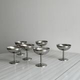 6 Letang Remy stainless steel footed bowls