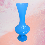 Blue opaline vase
