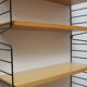 1960s wall unit in ash 7 shelves, Nisse Strinning