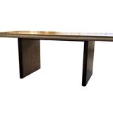Vintage executive desk - large desk wenge 70s design