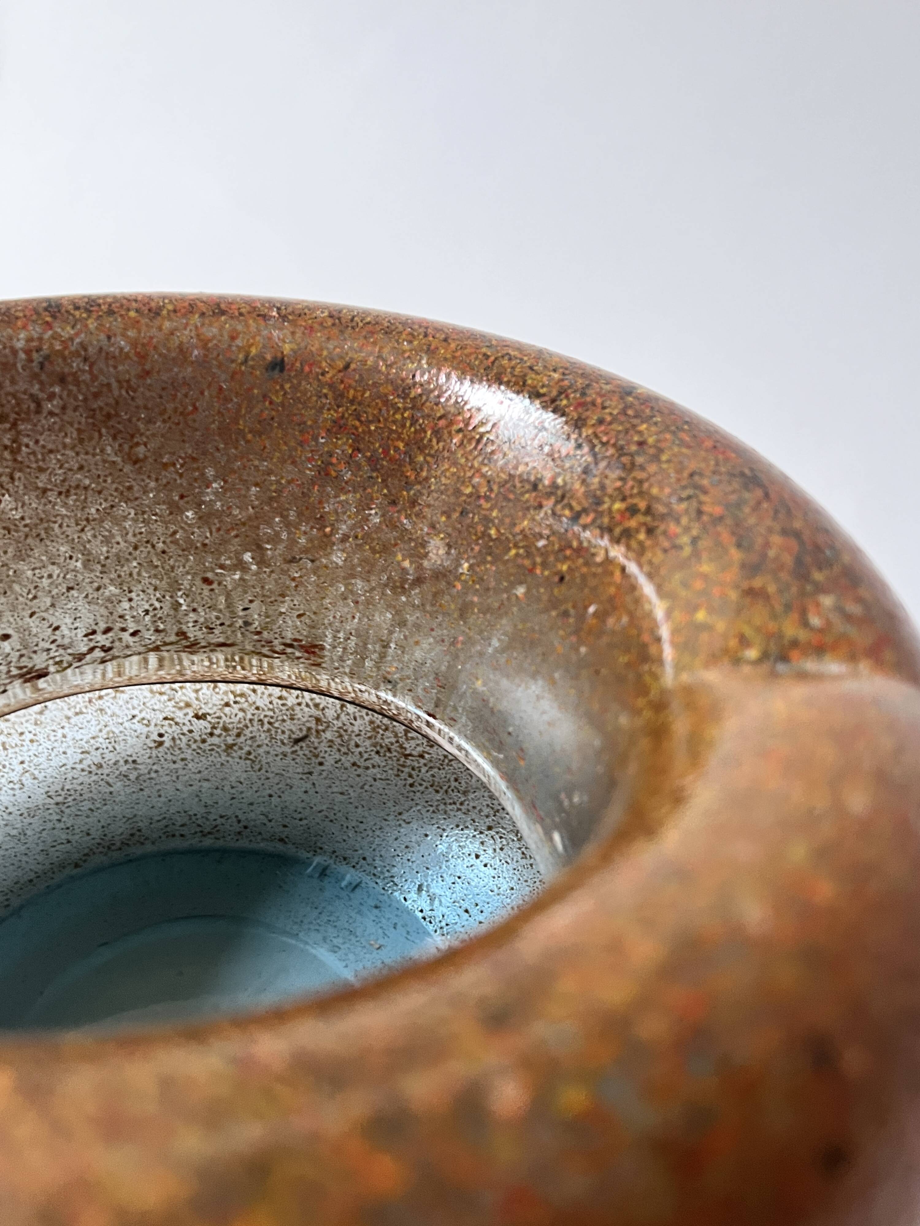 Glass trinket tray, Master glassmaker Werner Manesse, design 1970