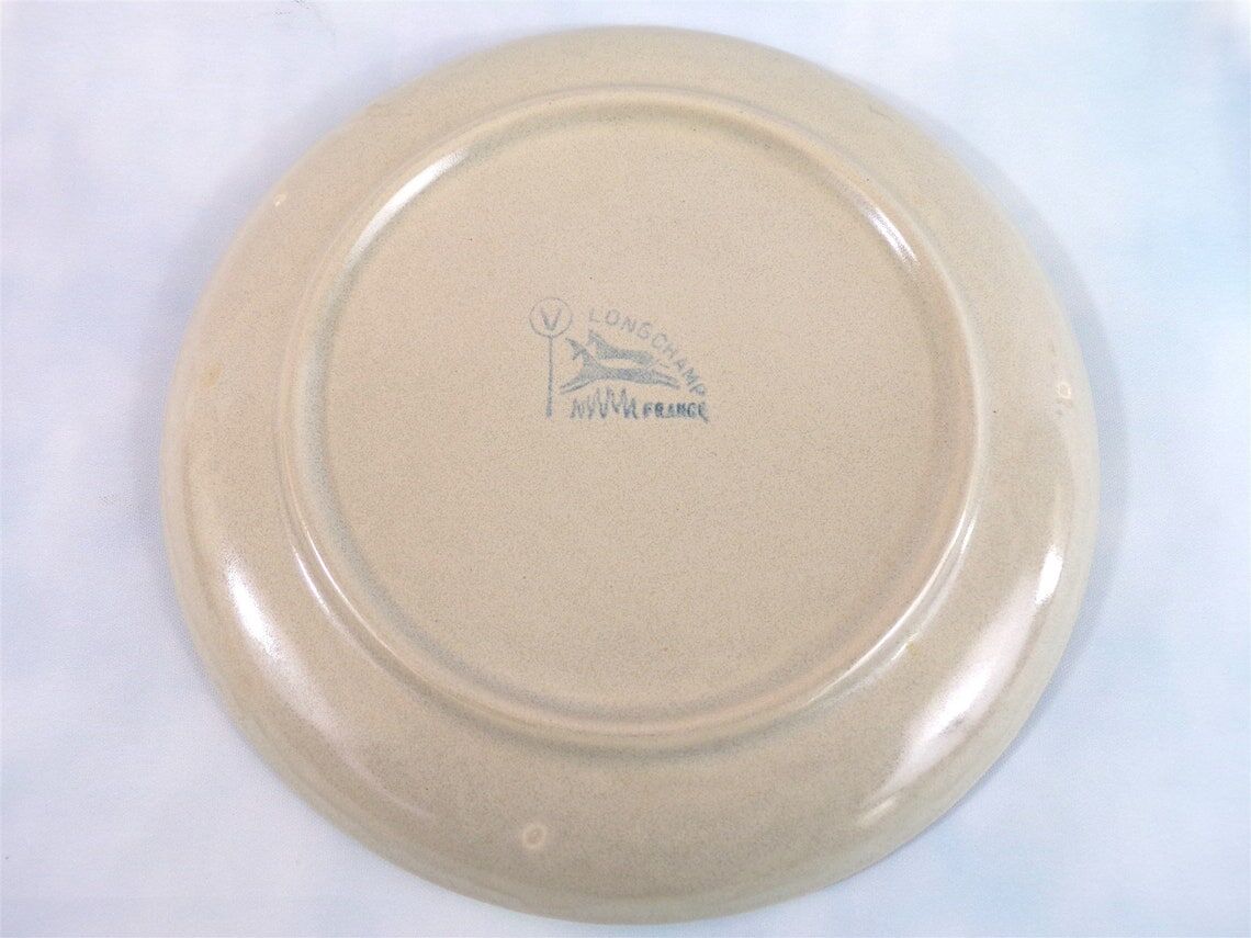 Set of 5 dessert plates Longchamp France