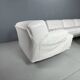 Leather 5-seater sofa "Fiandra" by Vico Magistretti for Cassina, 1970, Italy