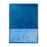 Tableau Bleu Abstrait