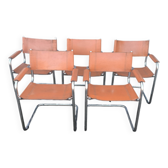 Matteo Grassi-style cantilever chairs