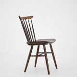 Chaise de salle à manger en hêtre des années 1970, Tchécoslovaquie